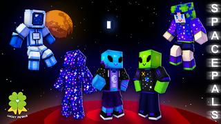 Thumbnail of the Minecraft Bedrock Marketplace product Space Pals created by The Lucky Petals.
