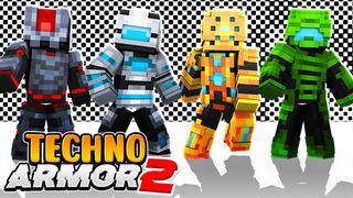 Thumbnail of the Minecraft Bedrock Marketplace product Techno Armor 2 created by The Lucky Petals.