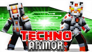 Thumbnail of the Minecraft Bedrock Marketplace product Techno Armor created by The Lucky Petals.