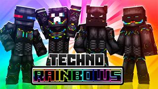 Thumbnail of the Minecraft Bedrock Marketplace product Techno Rainbows created by The Lucky Petals.