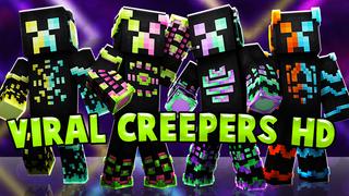 Thumbnail of the Minecraft Bedrock Marketplace product Viral Creepers HD created by The Lucky Petals.