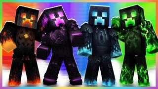 Thumbnail of the Minecraft Bedrock Marketplace product Viral Elemental Creepers created by The Lucky Petals.