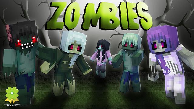 Thumbnail of the Minecraft Bedrock Marketplace product Zombies created by The Lucky Petals.