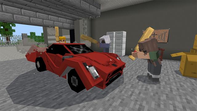 Screenshot of the Minecraft Bedrock Marketplace product Furniture Fury created by The Misfit Society.