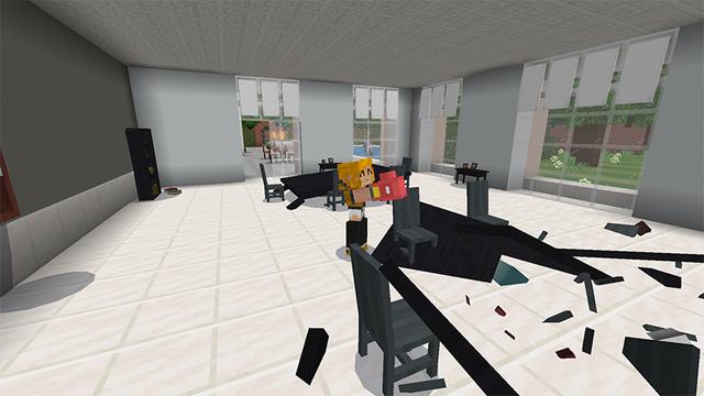 Screenshot of the Minecraft Bedrock Marketplace product Furniture Fury created by The Misfit Society.