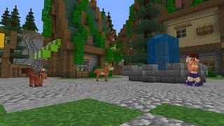 Screenshot of the Minecraft Bedrock Marketplace product Spring-a-majig Spawn created by The Misfit Society.