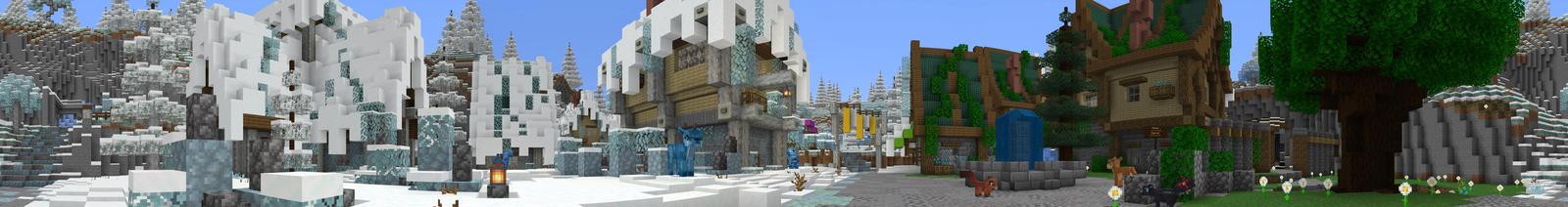 Panorama of the Minecraft Bedrock Marketplace product Spring-a-majig created by The Misfit Society.