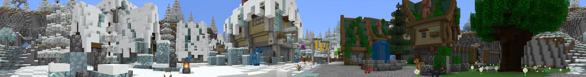 Panorama of the Minecraft Bedrock Marketplace product Spring-a-majig created by The Misfit Society.