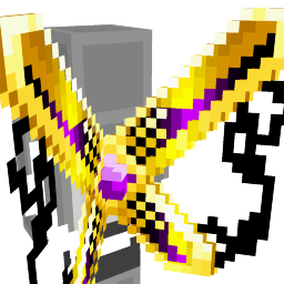 Thumbnail of the Minecraft Bedrock Marketplace product Golden Ender Aura Wings created by The Pocalypse Studios.