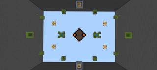 Panorama of the Minecraft Bedrock Marketplace product Bedrock Skywars created by The Rage Craft Room.