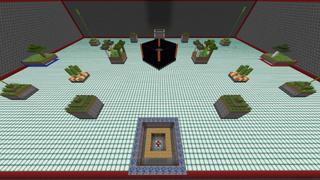 Screenshot of the Minecraft Bedrock Marketplace product Bedrock Skywars created by The Rage Craft Room.