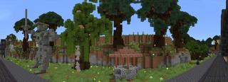 Panorama of the Minecraft Bedrock Marketplace product Daylight Parkour created by The Rage Craft Room.