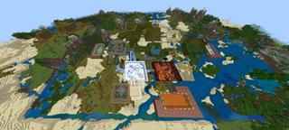 Panorama of the Minecraft Bedrock Marketplace product Desparia PVP/Economy created by The Rage Craft Room.
