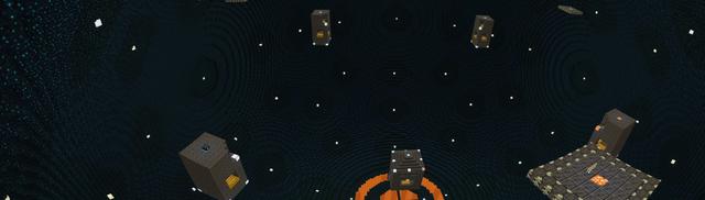 Panorama of the Minecraft Bedrock Marketplace product Elytra Wars created by The Rage Craft Room.