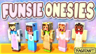 Thumbnail of the Minecraft Bedrock Marketplace product Funsie Onesies created by The Rage Craft Room.