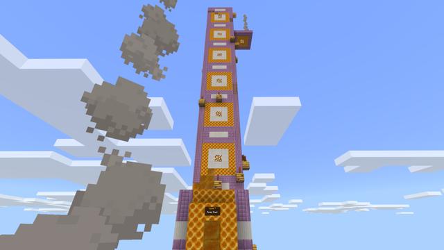 Screenshot of the Minecraft Bedrock Marketplace product Hardcore Parkour created by The Rage Craft Room.