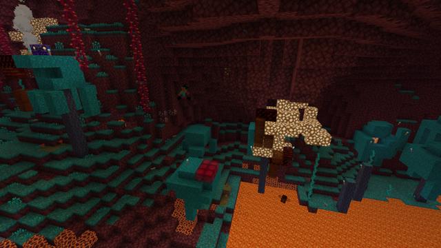 Screenshot of the Minecraft Bedrock Marketplace product Nether Parkour created by The Rage Craft Room.