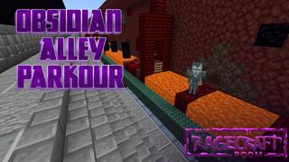 Thumbnail of the Minecraft Bedrock Marketplace product Obsidian Alley Parkour created by The Rage Craft Room.