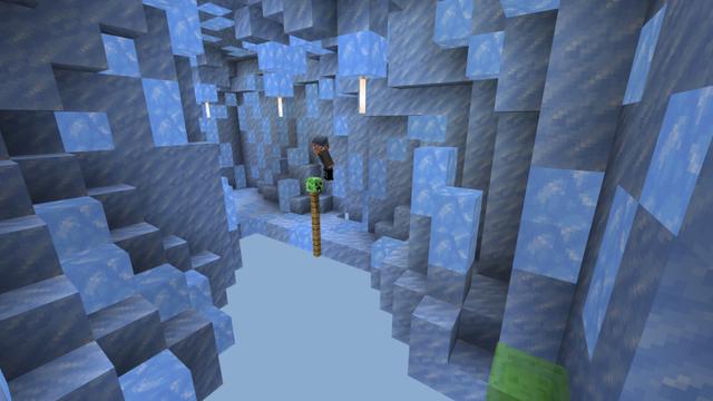 Screenshot of the Minecraft Bedrock Marketplace product Parkour Dystopia created by The Rage Craft Room.