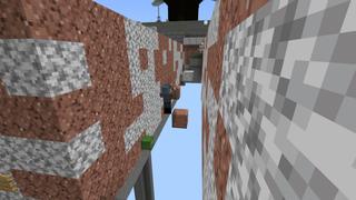 Screenshot of the Minecraft Bedrock Marketplace product Parkour Dystopia created by The Rage Craft Room.