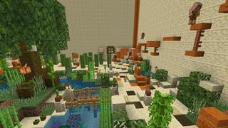 Screenshot of the Minecraft Bedrock Marketplace product Parkour Heroes created by The Rage Craft Room.