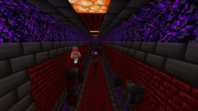 Screenshot of the Minecraft Bedrock Marketplace product Parkour Heroes created by The Rage Craft Room.