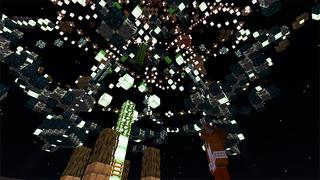 Screenshot of the Minecraft Bedrock Marketplace product Parkour Wars: Deep Dark created by The Rage Craft Room.