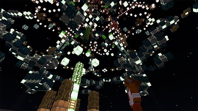 Screenshot of the Minecraft Bedrock Marketplace product Parkour Wars: Deep Dark created by The Rage Craft Room.