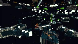 Screenshot of the Minecraft Bedrock Marketplace product Parkour Wars: Deep Dark created by The Rage Craft Room.