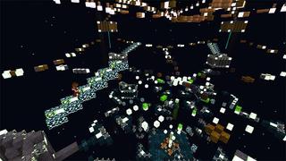 Screenshot of the Minecraft Bedrock Marketplace product Parkour Wars: Deep Dark created by The Rage Craft Room.