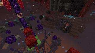 Screenshot of the Minecraft Bedrock Marketplace product Parkour Wars Nether Edition created by The Rage Craft Room.