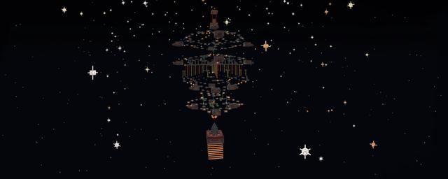 Panorama of the Minecraft Bedrock Marketplace product Parkour Wars: Starlight created by The Rage Craft Room.