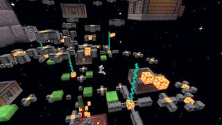 Screenshot of the Minecraft Bedrock Marketplace product Parkour Wars: Starlight created by The Rage Craft Room.