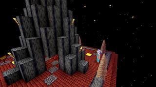 Screenshot of the Minecraft Bedrock Marketplace product Parkour Wars: Starlight created by The Rage Craft Room.