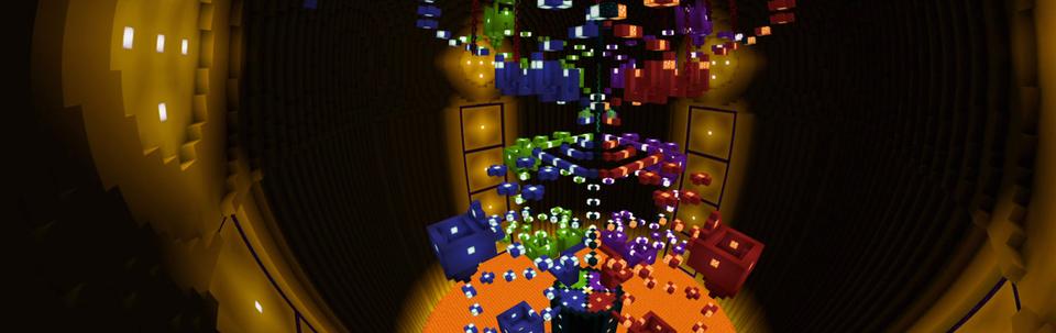 Panorama of the Minecraft Bedrock Marketplace product Parkour Wars 2 created by The Rage Craft Room.
