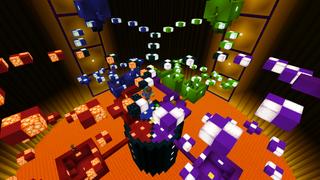 Screenshot of the Minecraft Bedrock Marketplace product Parkour Wars 2 created by The Rage Craft Room.