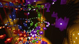 Screenshot of the Minecraft Bedrock Marketplace product Parkour Wars 2 created by The Rage Craft Room.