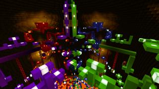 Screenshot of the Minecraft Bedrock Marketplace product Parkour Wars 2 created by The Rage Craft Room.