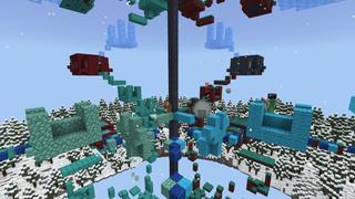 Screenshot of the Minecraft Bedrock Marketplace product Parkour Wars: Winter Edition created by The Rage Craft Room.