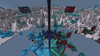 Screenshot of the Minecraft Bedrock Marketplace product Parkour Wars: Winter Edition created by The Rage Craft Room.