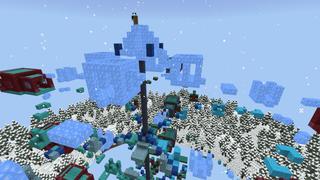 Screenshot of the Minecraft Bedrock Marketplace product Parkour Wars: Winter Edition created by The Rage Craft Room.