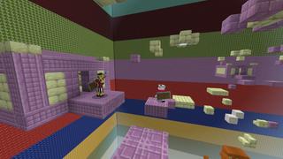 Screenshot of the Minecraft Bedrock Marketplace product Parkour Wars created by The Rage Craft Room.