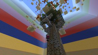 Screenshot of the Minecraft Bedrock Marketplace product Parkour Wars created by The Rage Craft Room.