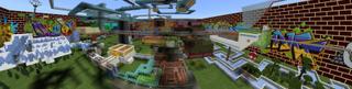 Panorama of the Minecraft Bedrock Marketplace product Rage Parkour created by The Rage Craft Room.