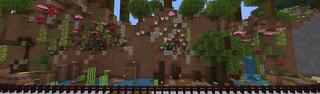 Panorama of the Minecraft Bedrock Marketplace product Speed Parkour created by The Rage Craft Room.