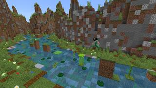 Screenshot of the Minecraft Bedrock Marketplace product Splash Parkour created by The Rage Craft Room.