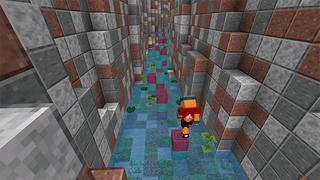 Screenshot of the Minecraft Bedrock Marketplace product Splash Parkour created by The Rage Craft Room.