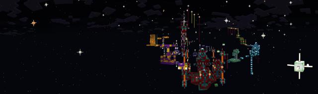 Panorama of the Minecraft Bedrock Marketplace product Starlight Parkour created by The Rage Craft Room.