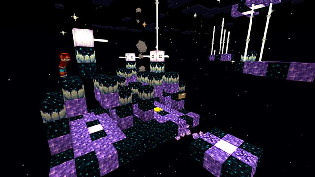 Screenshot of the Minecraft Bedrock Marketplace product Starlight Parkour created by The Rage Craft Room.