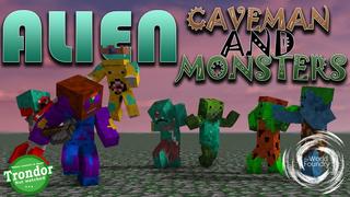 Thumbnail of the Minecraft Bedrock Marketplace product Alien Caveman and Monsters created by The World Foundry.